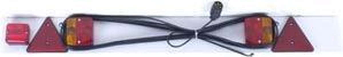 Complete light bar for trailer with 9 meter cable - 122 cm - 7 pole