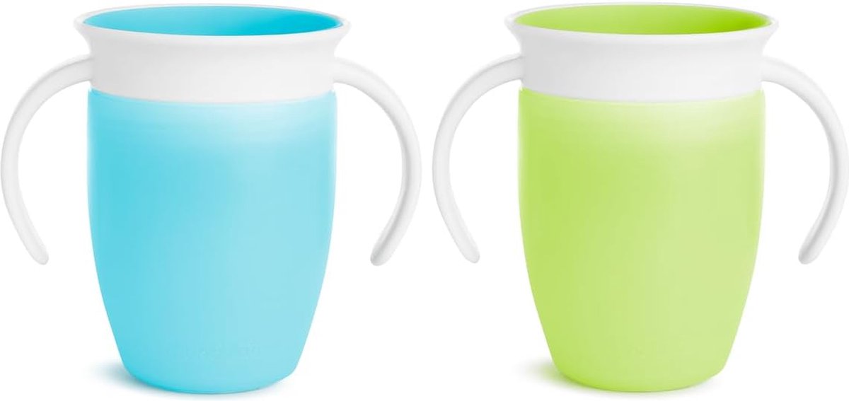 360 graden drinkbeker met handgrepen en deksel