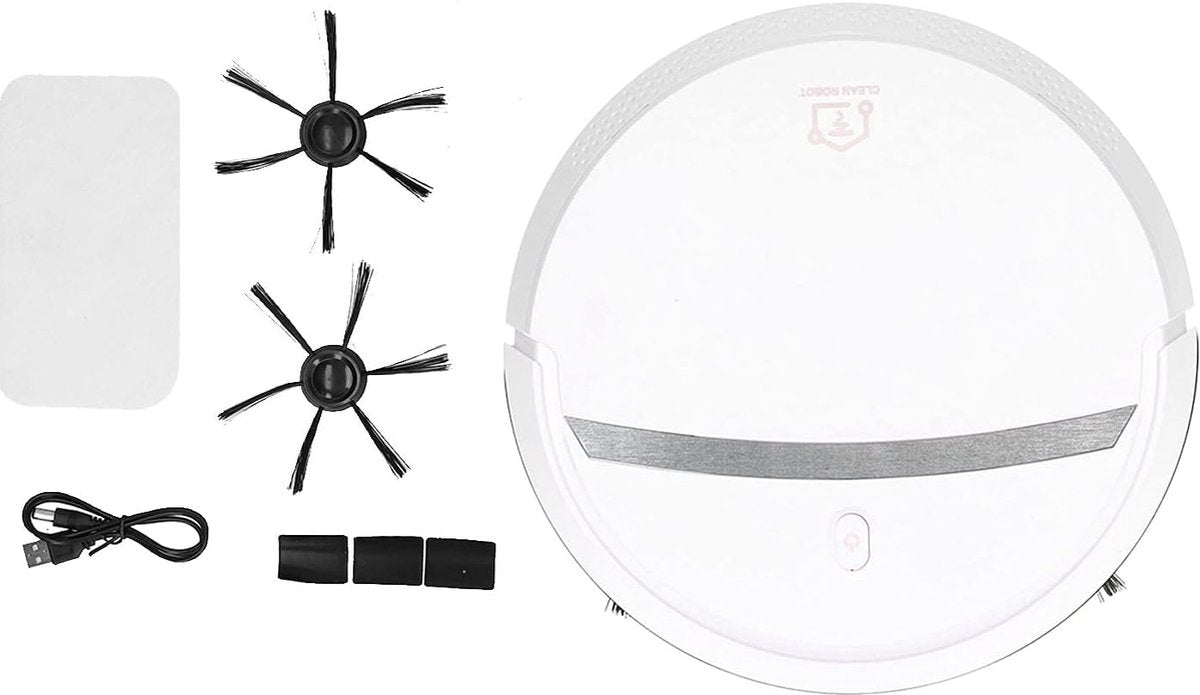 Robotstofzuiger met Dweilfunctie - Stil & Sterke Zuigkracht - Huishoudelijke Stofzuiger met Automatische Navigatie - Ideaal voor Dierenhaar, Tapijten, Harde Vloeren
