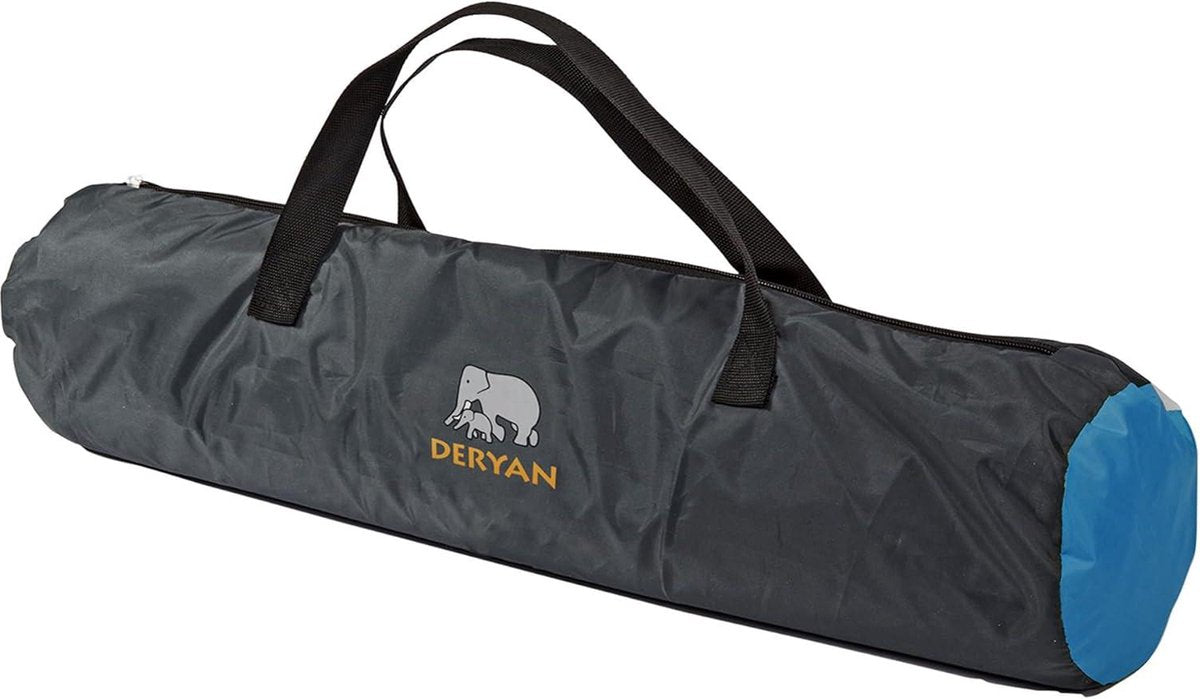 Deryan Bedtent - tweepersoons klamboe - muggentent voor bed - insectenbescherming - compact en lichtgewicht - 200 x 90 x 110 cm - reismuggennet - blauwe draagtas Klamboe