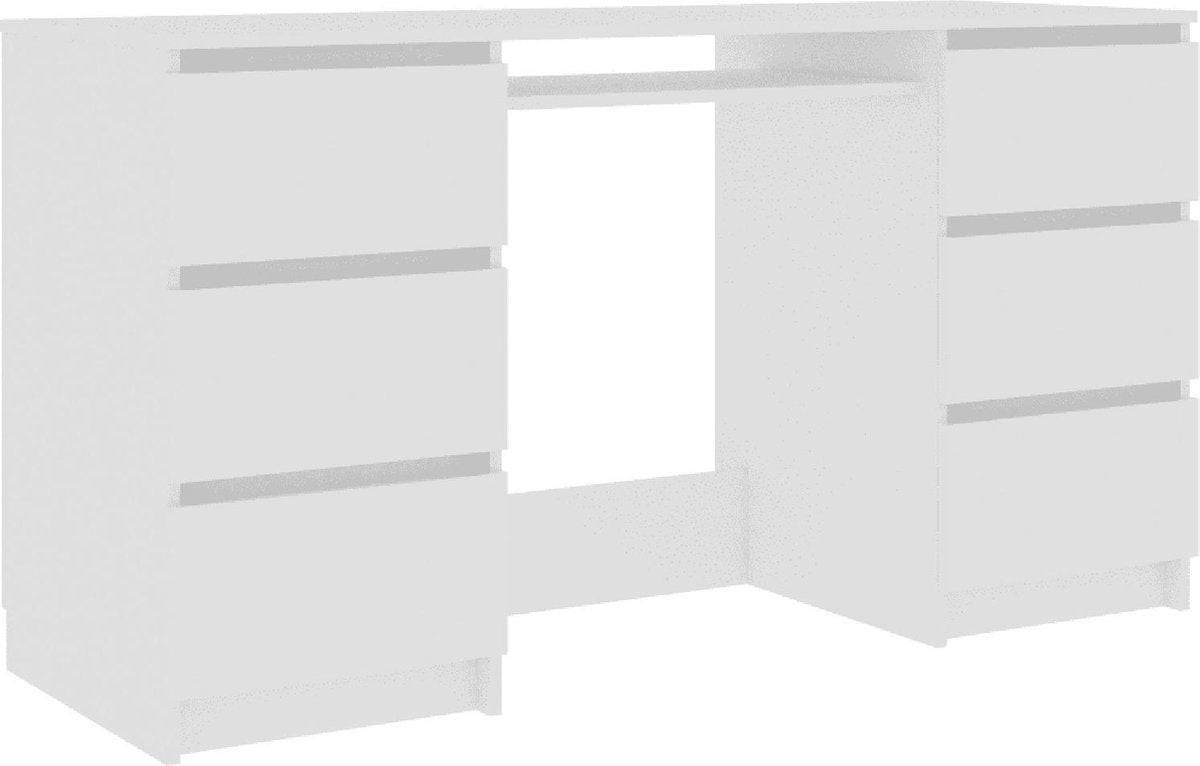 Desk - Writing table - White - 140x50x77 cm