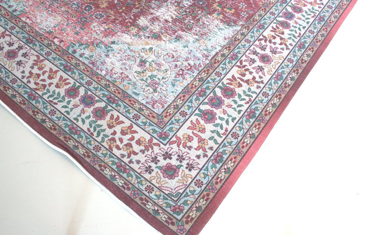 Vloerkleed vintage 200x300cm donkerrood Perzisch Oosters tapijt