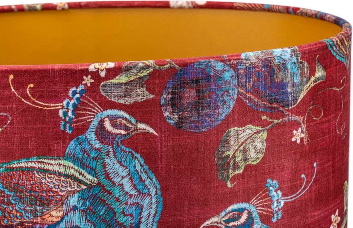 Floor lampshade - Charly red - 40x40x25cm