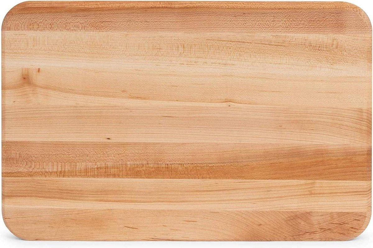 Professional cutting board - Large size - Maple wood - Antibacterial - With handle - 457x305x32 cm butcher block