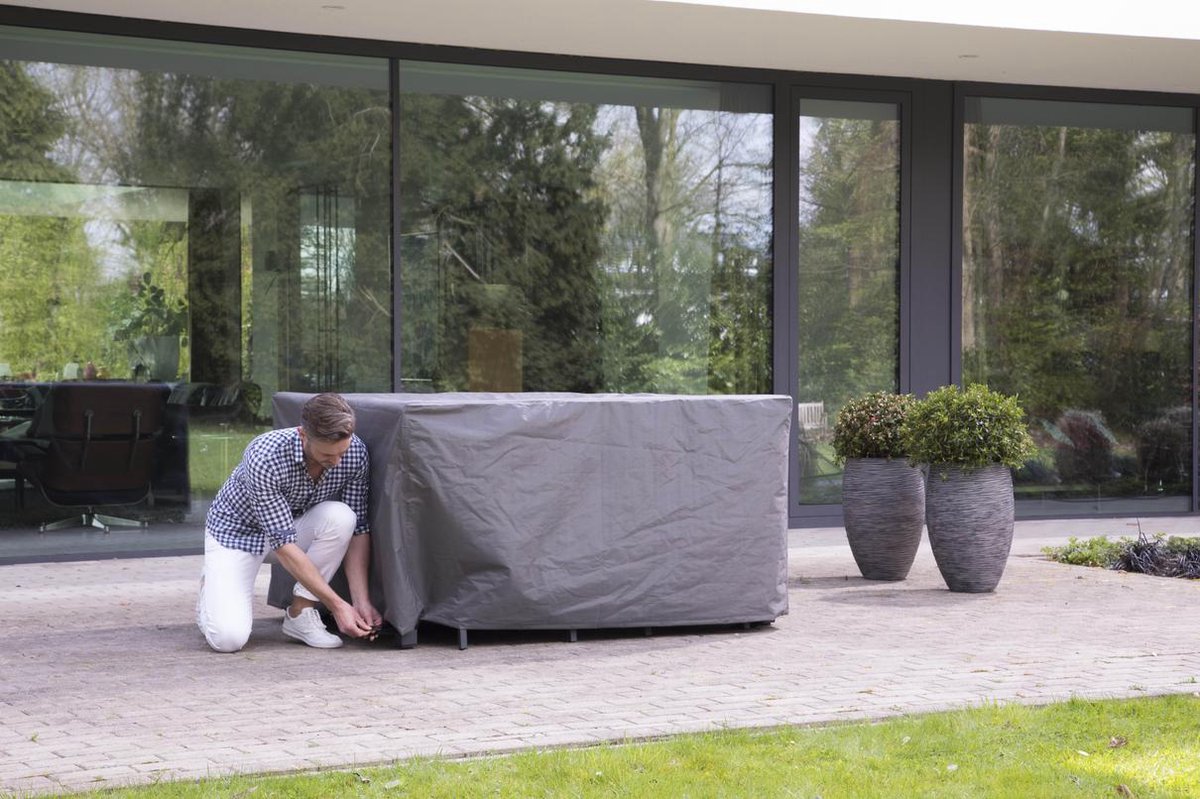 Beschermhoes tuinset tuinsethoes rechthoek 185x150x95 cm Topkwaliteit TÜV gecertificeerde tuinhoes | 2 jaar garantie!
