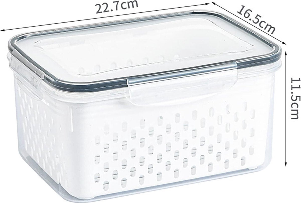 Refrigerator Organizer Bins, Clear Organizer Bins for Refrigerator Storage in Kitchen, Pantry, Laundry Room, Bathroom, 3 Pcs