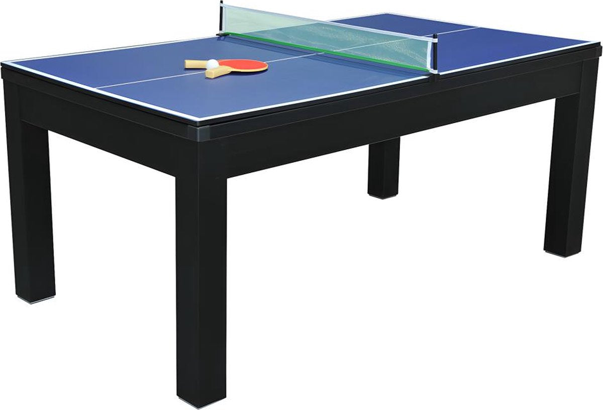 Vente-unique Modular table - Billiards and table tennis - L182 x W102 x H80 cm - Black - SOUSA L 182.8 cm x H 80.2 cm x D 102.6 cm