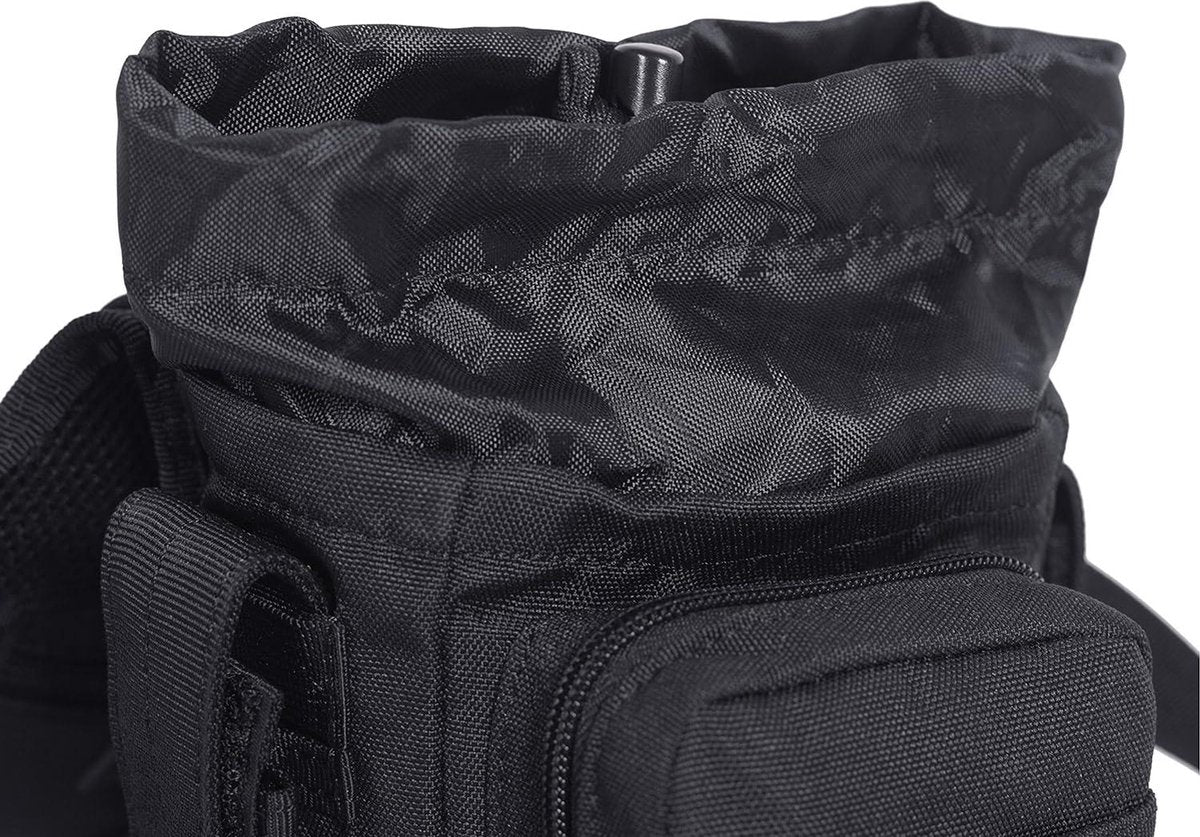 Waterdichte Airsoft Tactische Drop Leg Paneel Utility Pouch Tas - Type B Cross Over Been Rig - Outdoor Fietsen Wandelen Heup/Dij Tas - Seibertron Friendly Wandelen Taille Tas