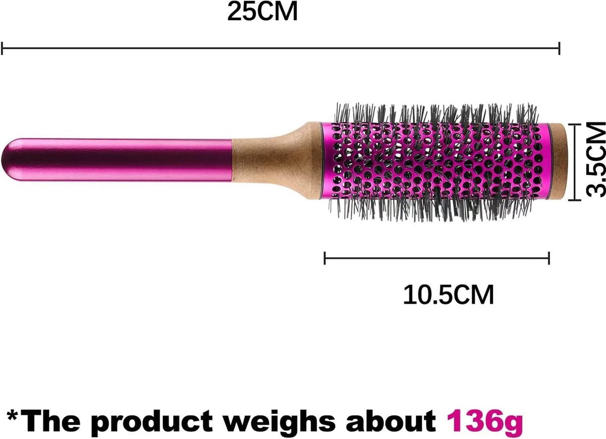 35 mm geventileerde tonborstel - werkt met Dyson Supersonic haardroger - steil, golvend, krullend haar - 14 inch haardroger met borstel