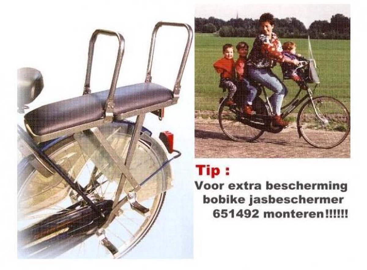 Van der Staak - Duo Tandemfiets achterop - kinderzitje