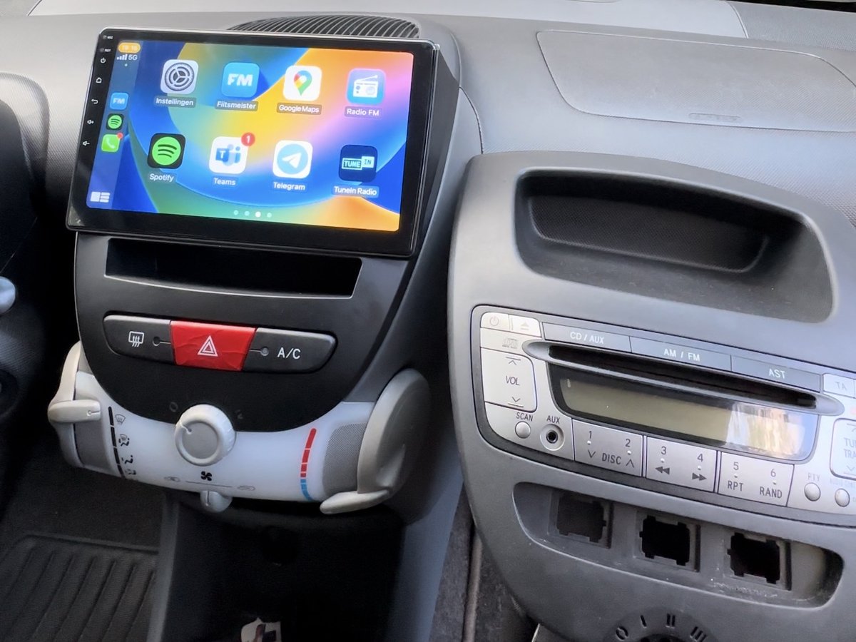 2024 Android 13.0 Radio Display voor Citroën C1 (2005-2014) - Met Apple CarPlay, Android Auto, DAB+ Navigatie & Radio!
