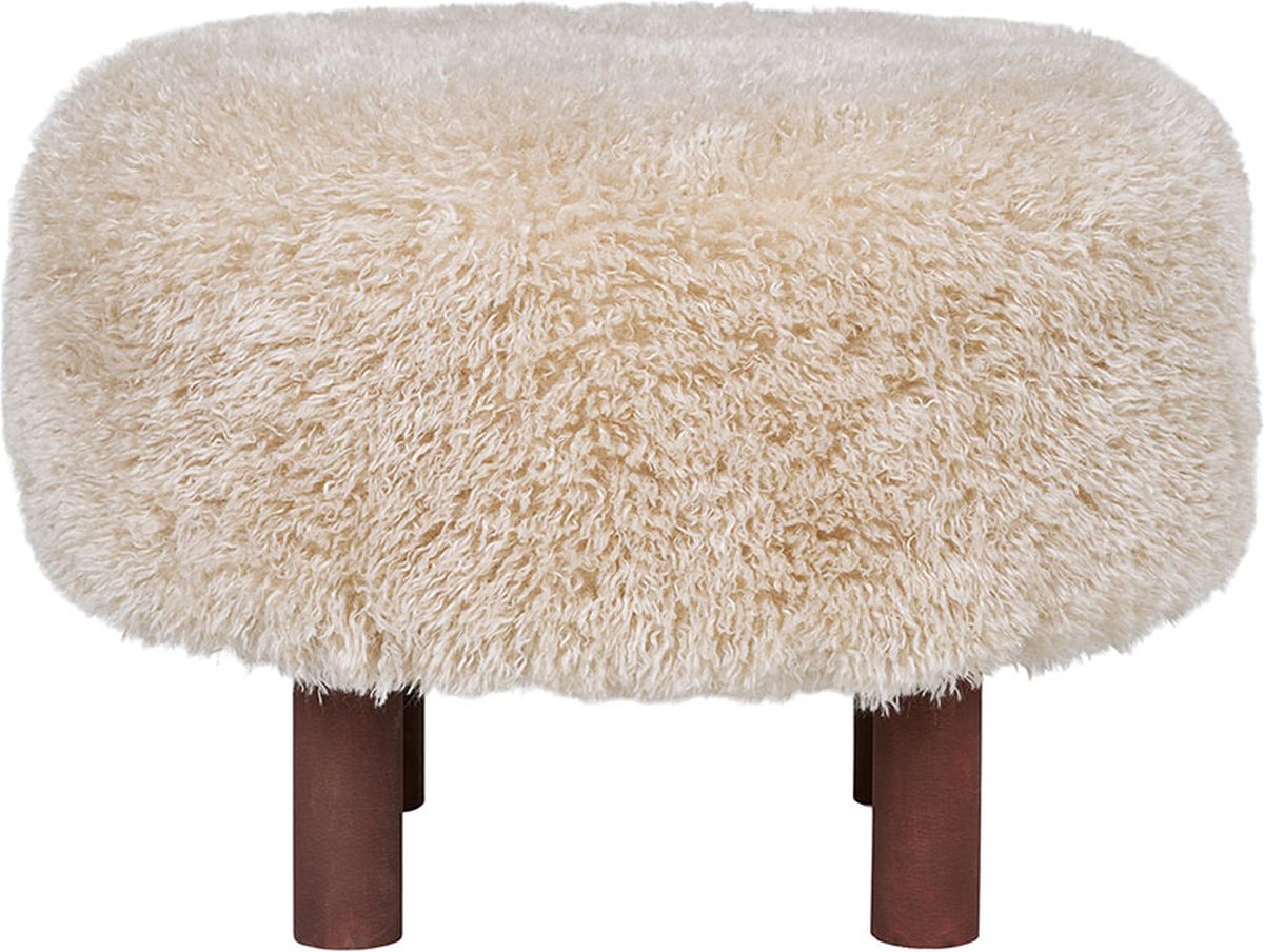 Fluffy Poef Minna Lichtbruin