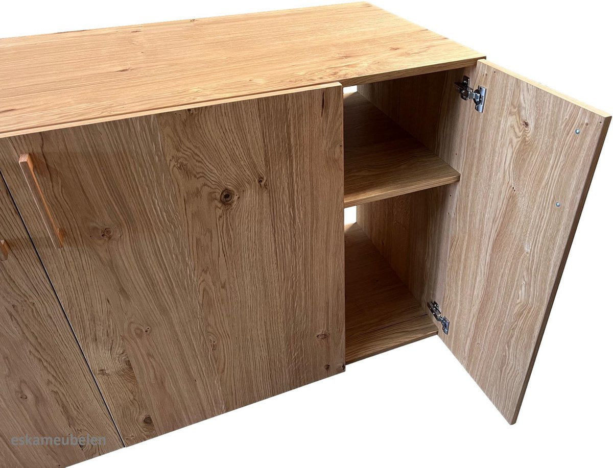 Washing machine surround - Washing machine cabinet - Oak wood - With doors