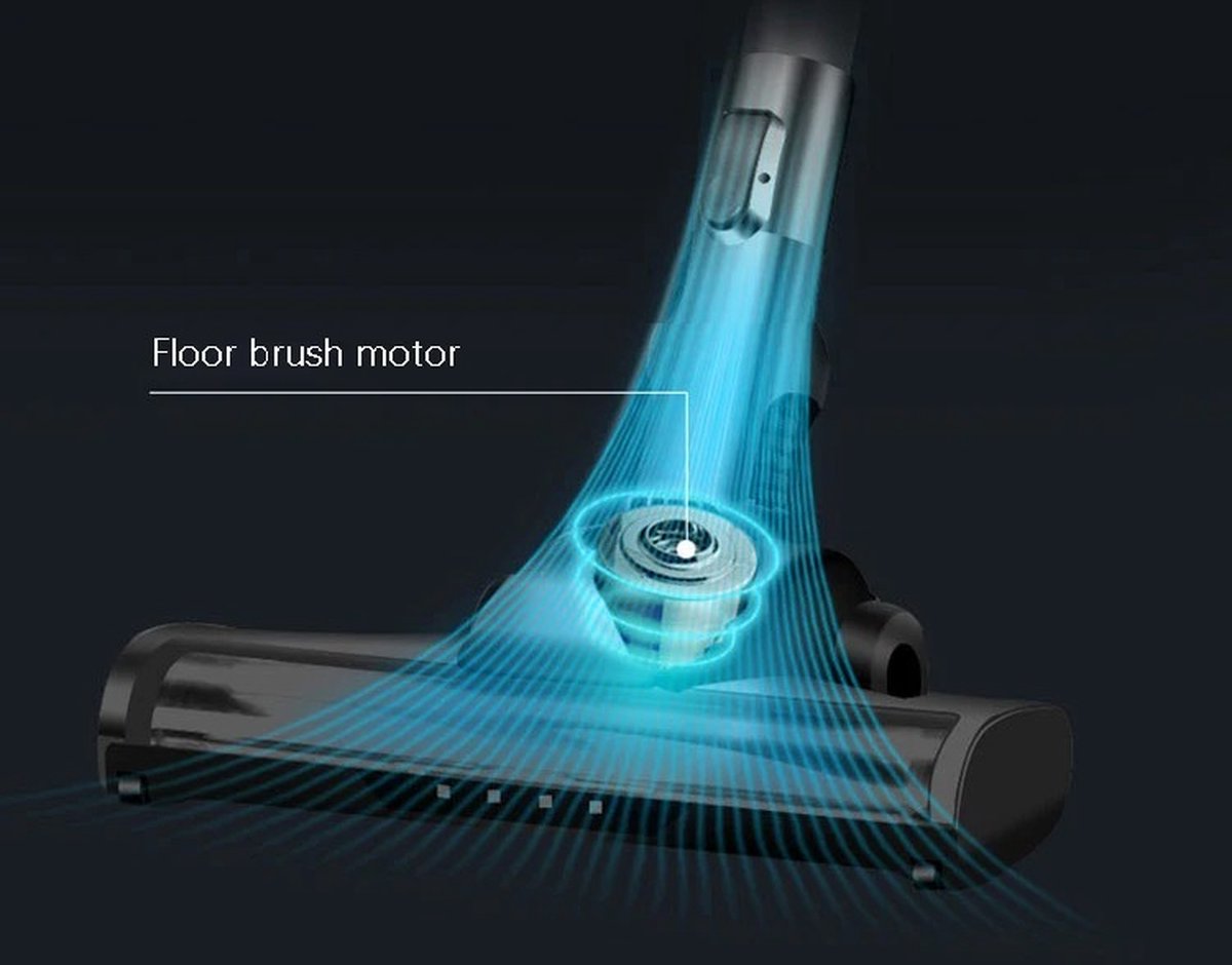 MazrekuHome® Bagless Vacuum Cleaner - Cordless Vacuum Cleaner - Powerful Suction with Dual Motor and LED Lighting