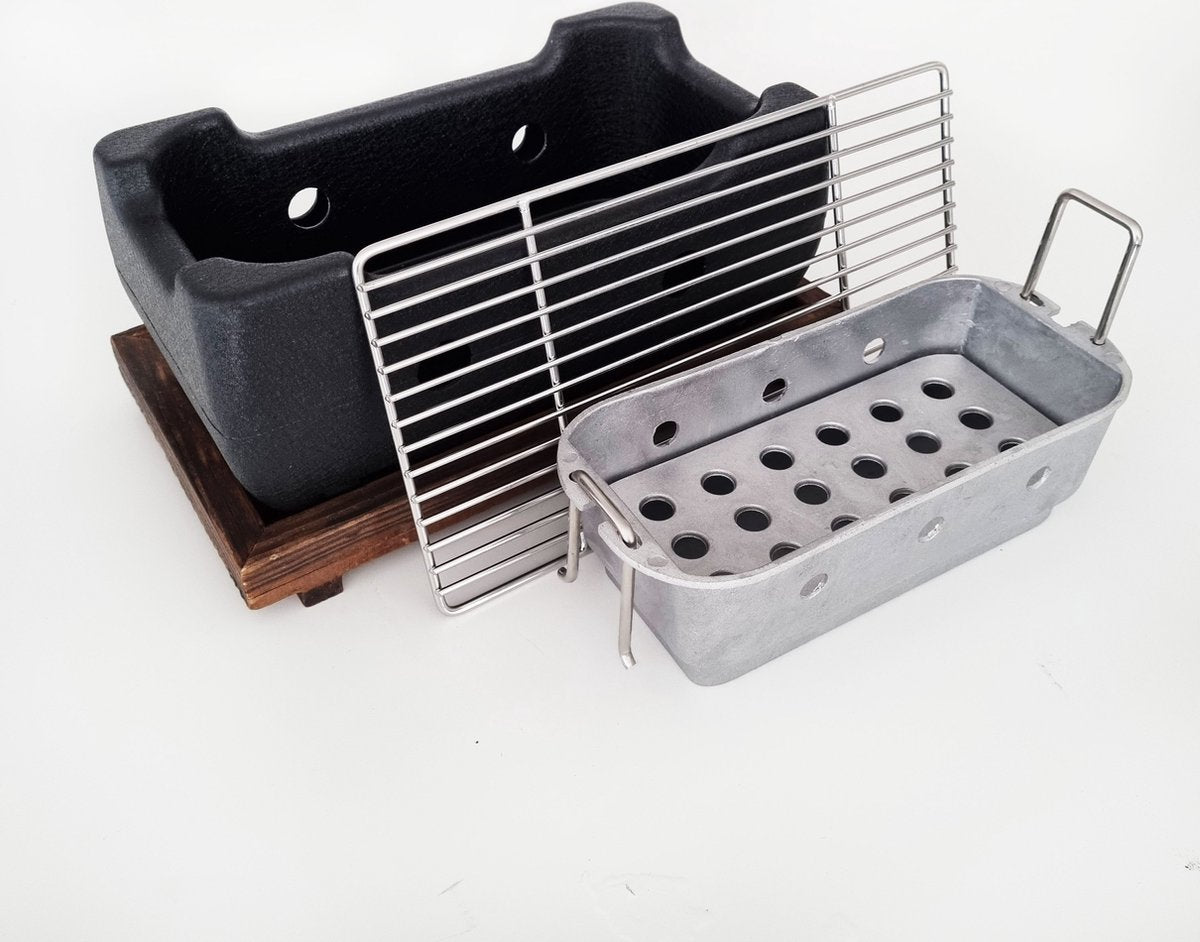 KoreanVibe De Kleine Grill Barbecue - BBQ - Grill - Tafel - Barbecue - Koreaanse BBQ - Houtskool BBQ - Koreaanse Barbecue
