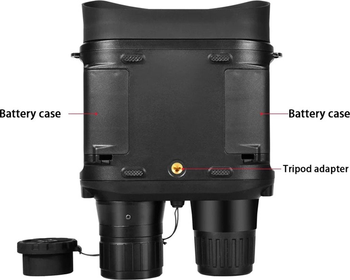 Night Vision Goggles With Infrared - Luxury Binoculars With Night Vision Day & Night - Night Vision Goggles Glasses + SD Card - Night Vision - Black