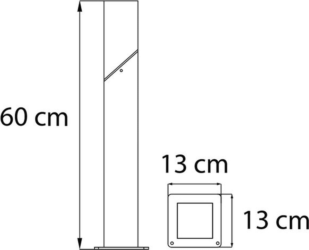 Industrial outdoor floor lamp Jet - anthracite