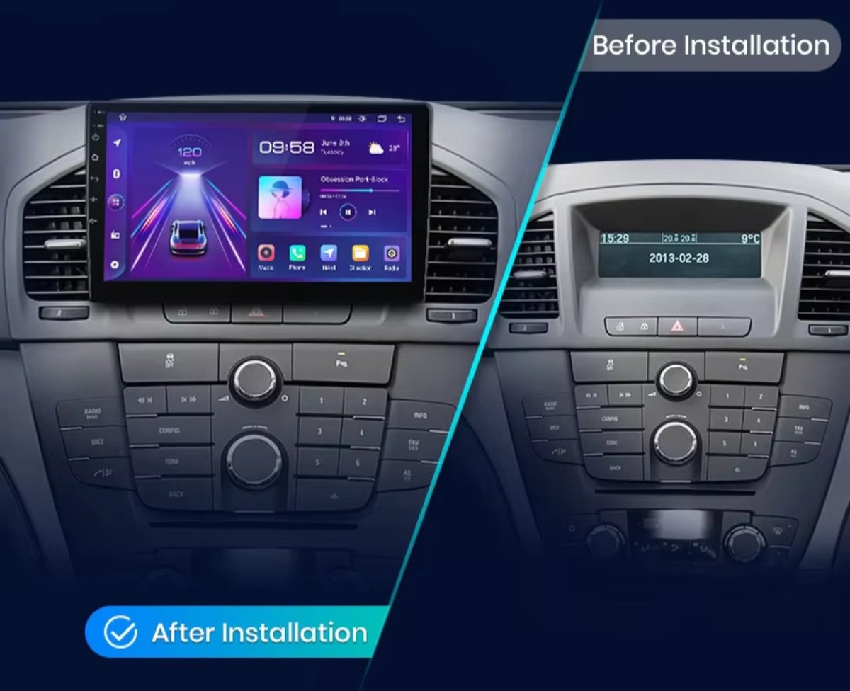 Opel Insignia | 2013 - 2018 | Carplay & Android auto | 2GB & 32GB | Autoradio met navigatie | Radioscherm | 2013 2014 2015 2016 2017 2018