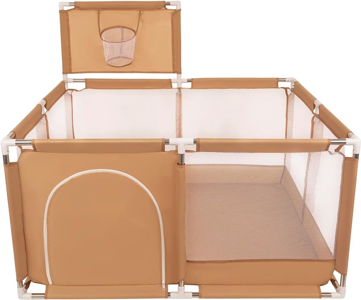 Playpen - Baby Playpen - Baby Playpen - Playpen - Crawling Box - Safe Play Environment - Incl. Accessories