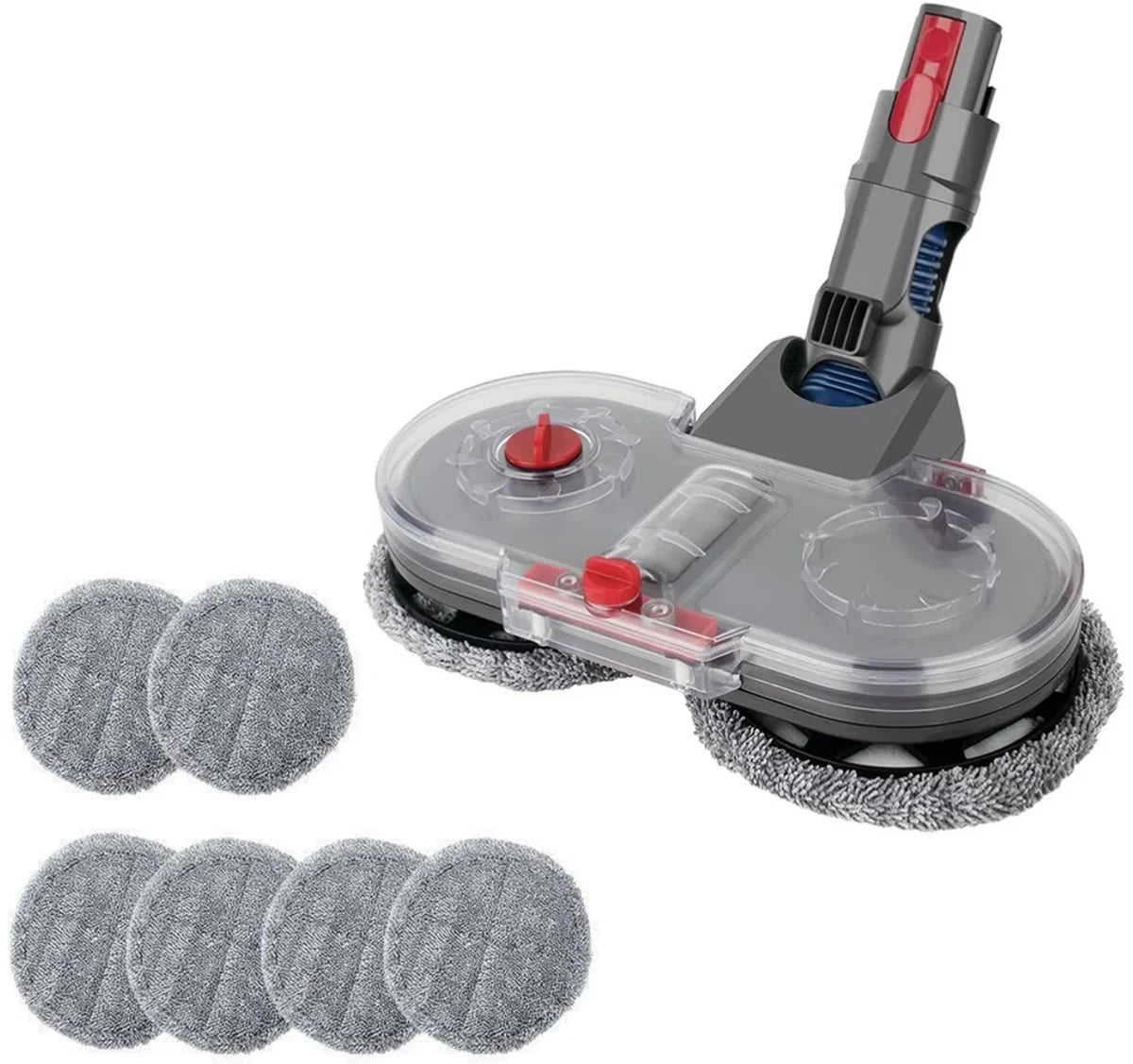 Mop Dweil Geschikt Voor Dyson V15, V11, V8, V7 Steelstofzuiger - Inclusief 6 Dweilmops - Nat & Droog Vloerwisser - Vloermop