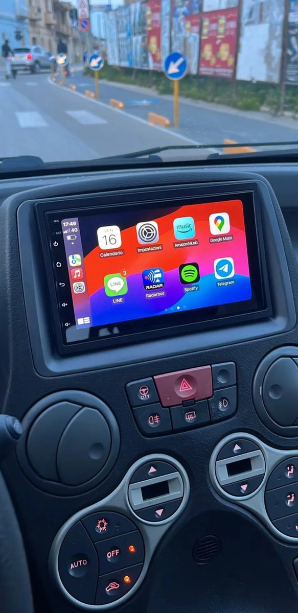 Fiat Panda 2003 - 2012 | Carplay en Android Auto | 4GB & 64GB | Autoradio met navigatie | Radioscherm | 2003 2004 2005 2006 2007 2008 2009 2010 2011 2012 | 169