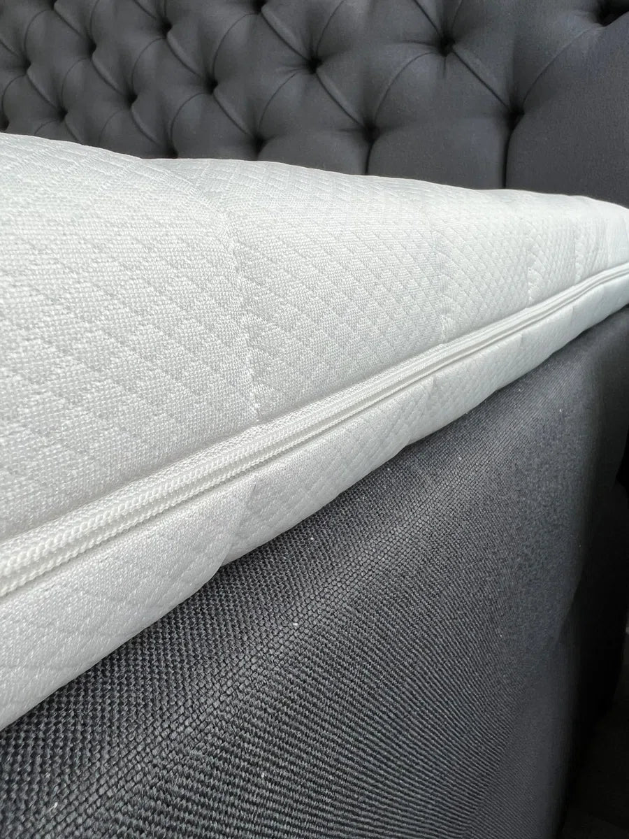 Topper matras 160x200 cm - topdekmatras - premium tijk - 5cm hoog