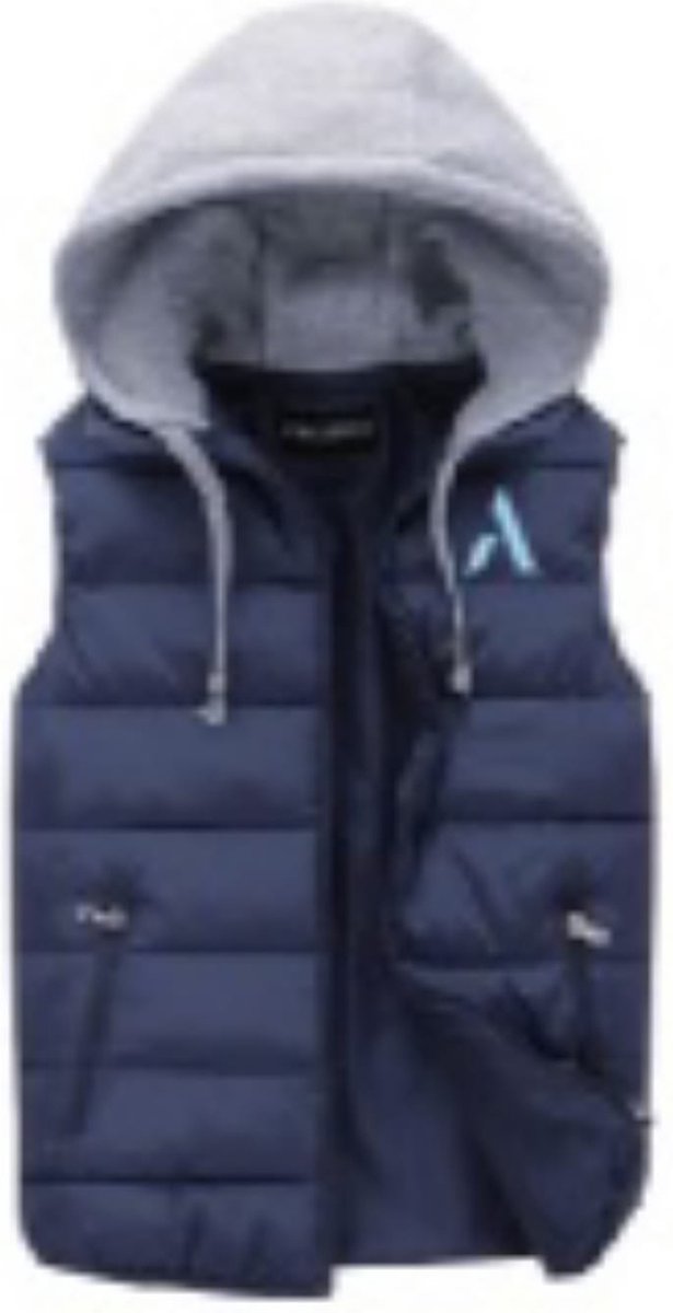 Een Merk - Bodywarmer Heren - Blauw - Maat L