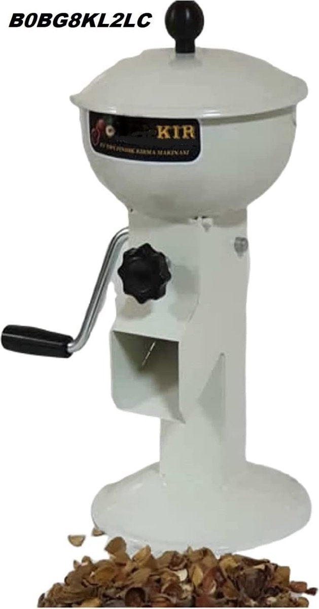 Hazelnootkraker, walnootkraker, notenkraker, walnootbreker, walnootbreker in turkoois, met handslinger en elegant design, handig, handmatige bediening