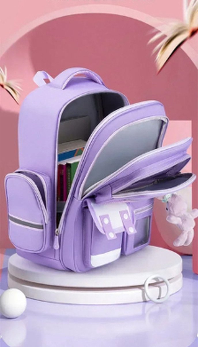 Kuromi Tas - Schooltas - Schoudertas - Studentenrugzak - Rugzak - Schooltas Meisje - 42 x 20 x 30 cm - Paars