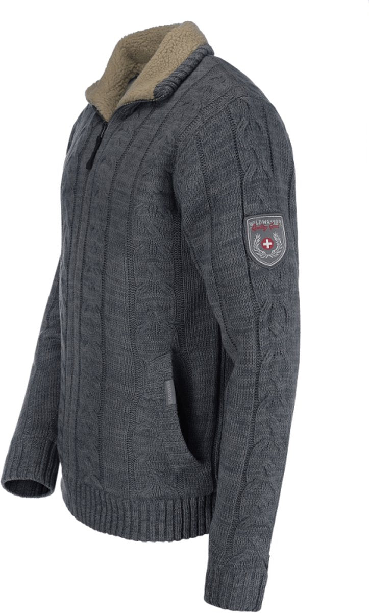 Teddy gevoerde gebreide Noorse trui | heren vest | 3 kleuren verkrijgbaar | maten S-4XL