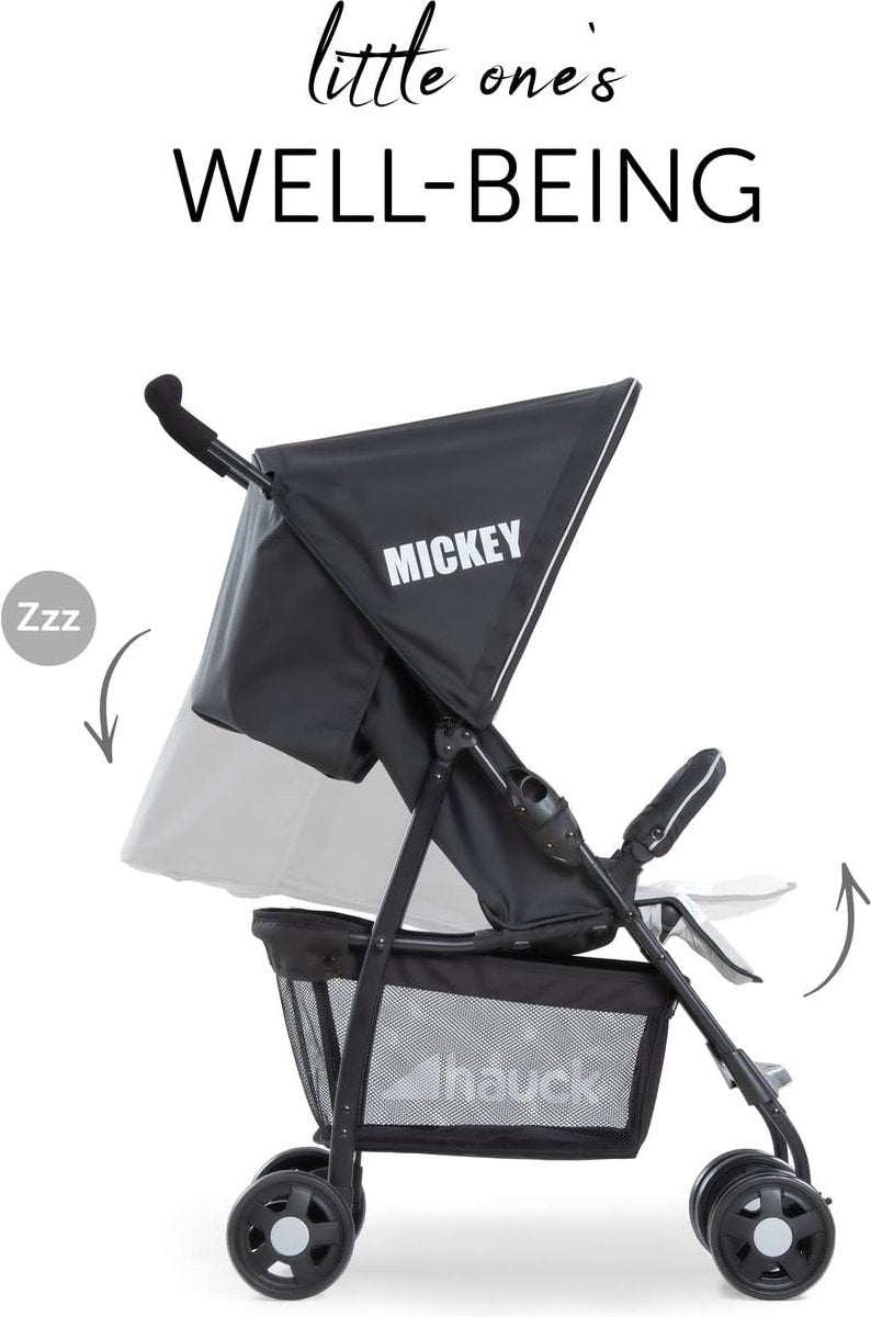 Sport lichtgewicht buggy tot 18 kg met ligstand vanaf de geboorte, gemakkelijk en compact inklapbaar, voorbeugel, grote boodschappenmand - rood