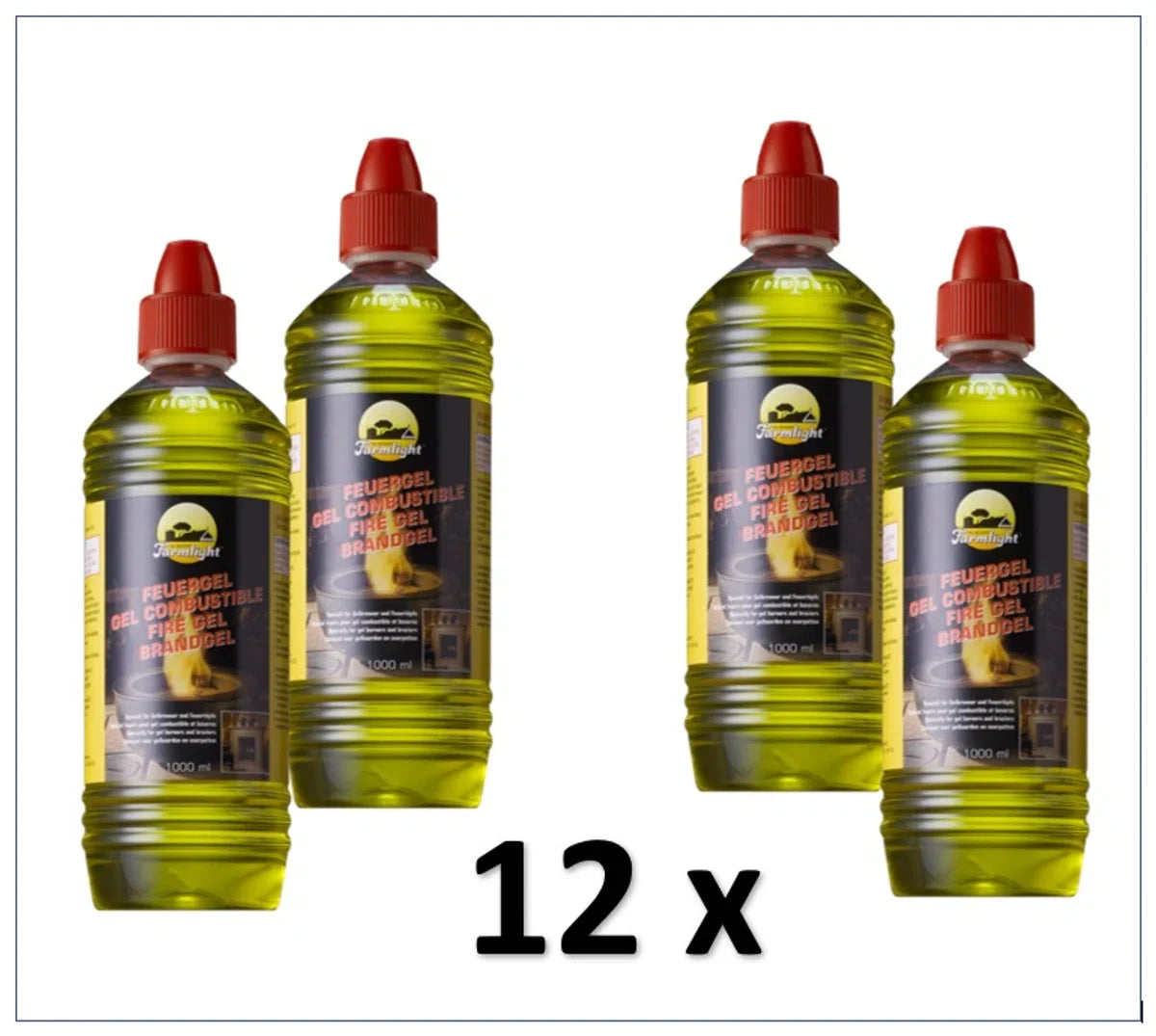 12 flessen brandgel Farmlight | brandpasta Farmlight