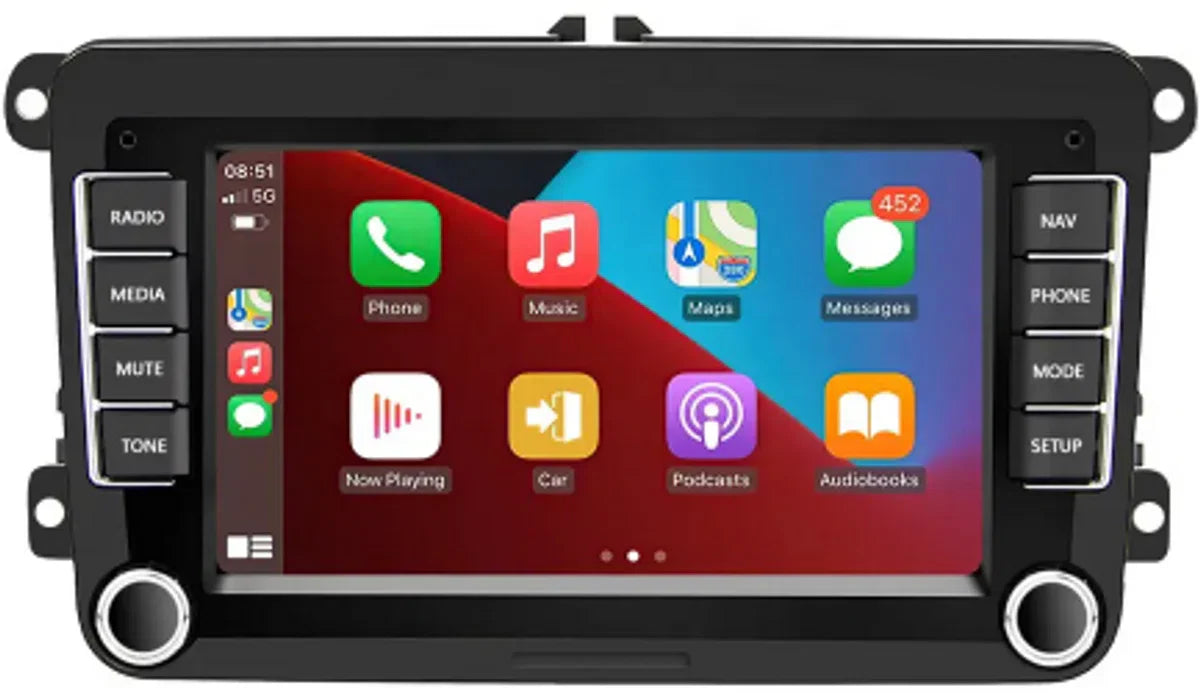 Volkswagen Golf 6 Android Autoradio Navigatie 2009 - 2013 - Bluetooth Apps Kaarten Muziek