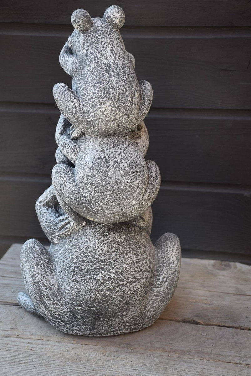 Stacked Frogs, Hear-See-Speak No Evil