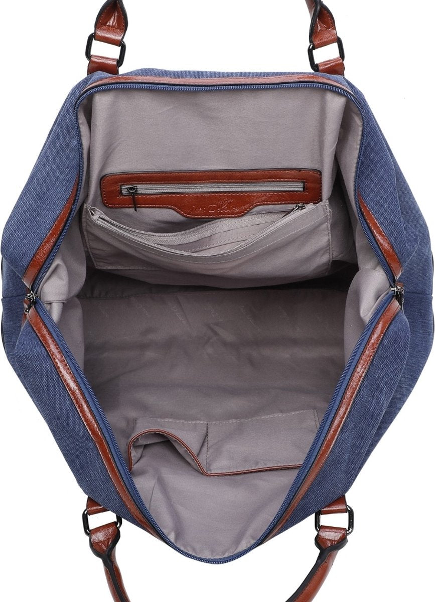 Ines Delaure - Weekendtas - Weekender - Reistas - Sporttas - 35 liter - Blauw