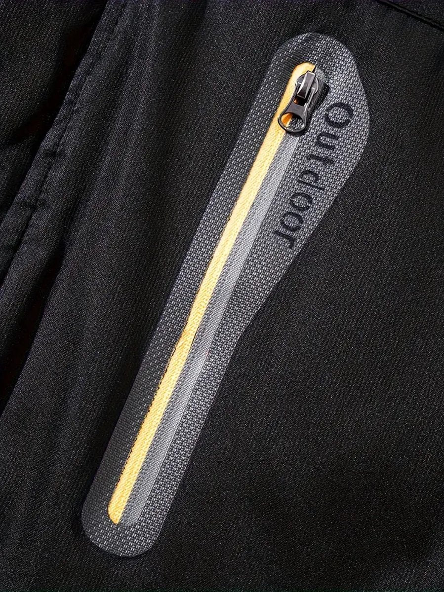 Heren winter waterdicht winddicht winterjack met warme fleece voering, ski-regenjas met capuchon