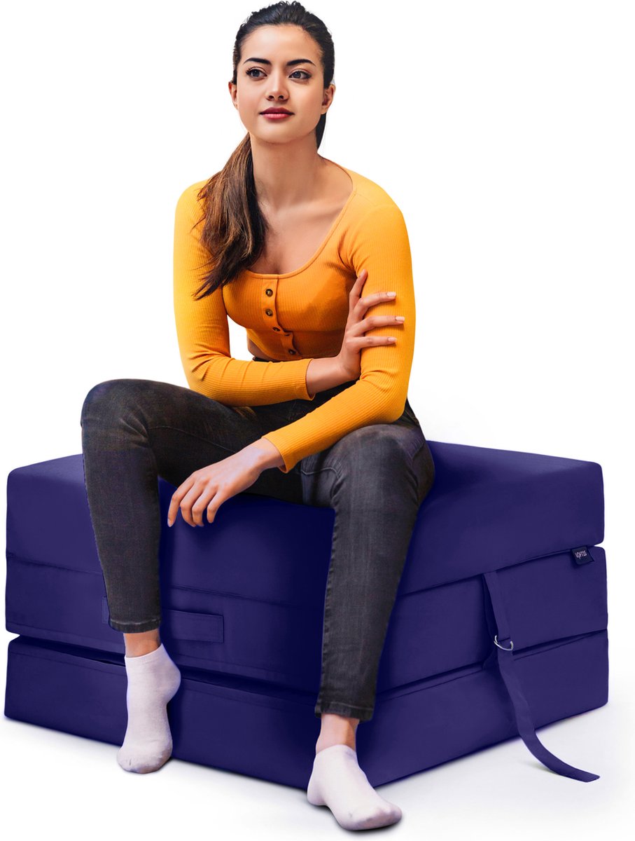 Opvouwbare Matras - Vouwmatras voor Volwassenen - Zitbed - Opvouwbaar Logeermatras - Logeermatrassen - Logeermatras - Opvouwbaar Eenpersoons Logeerbed