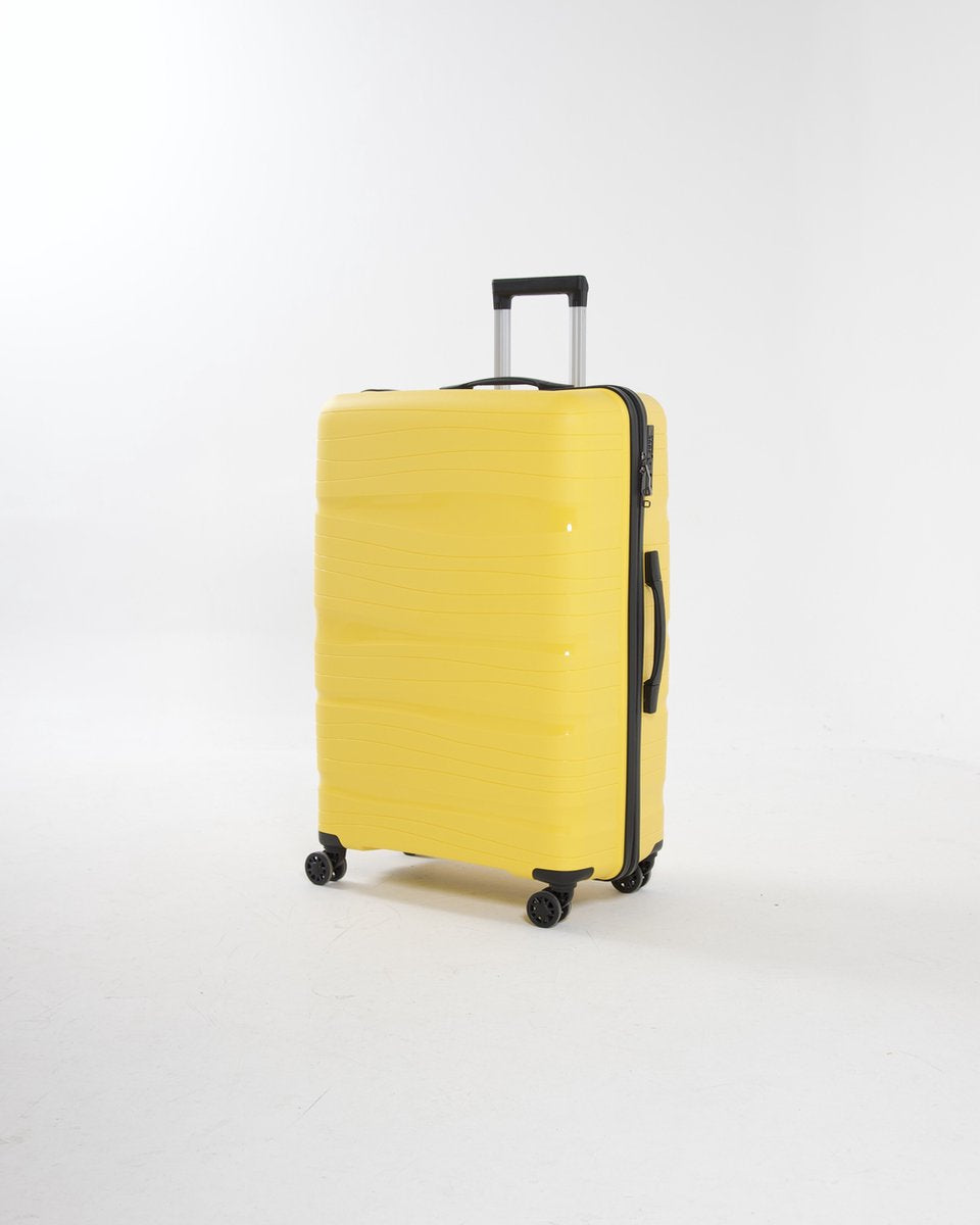Sydney - Lightweight hand luggage trolley - 20 inch - 39L - Compact Size S - 56x38x23 cm - With integrated TSA lock - Yellow