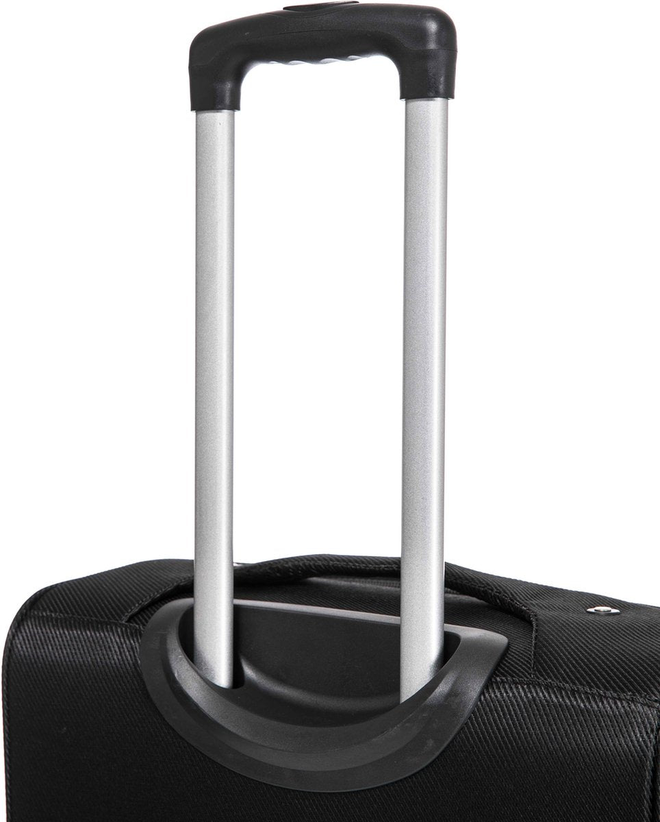 Dubai Abu Dhabi Grote XL Koffer - 88 cm - 125/135 liter - Uitbreidbaar - Zwart