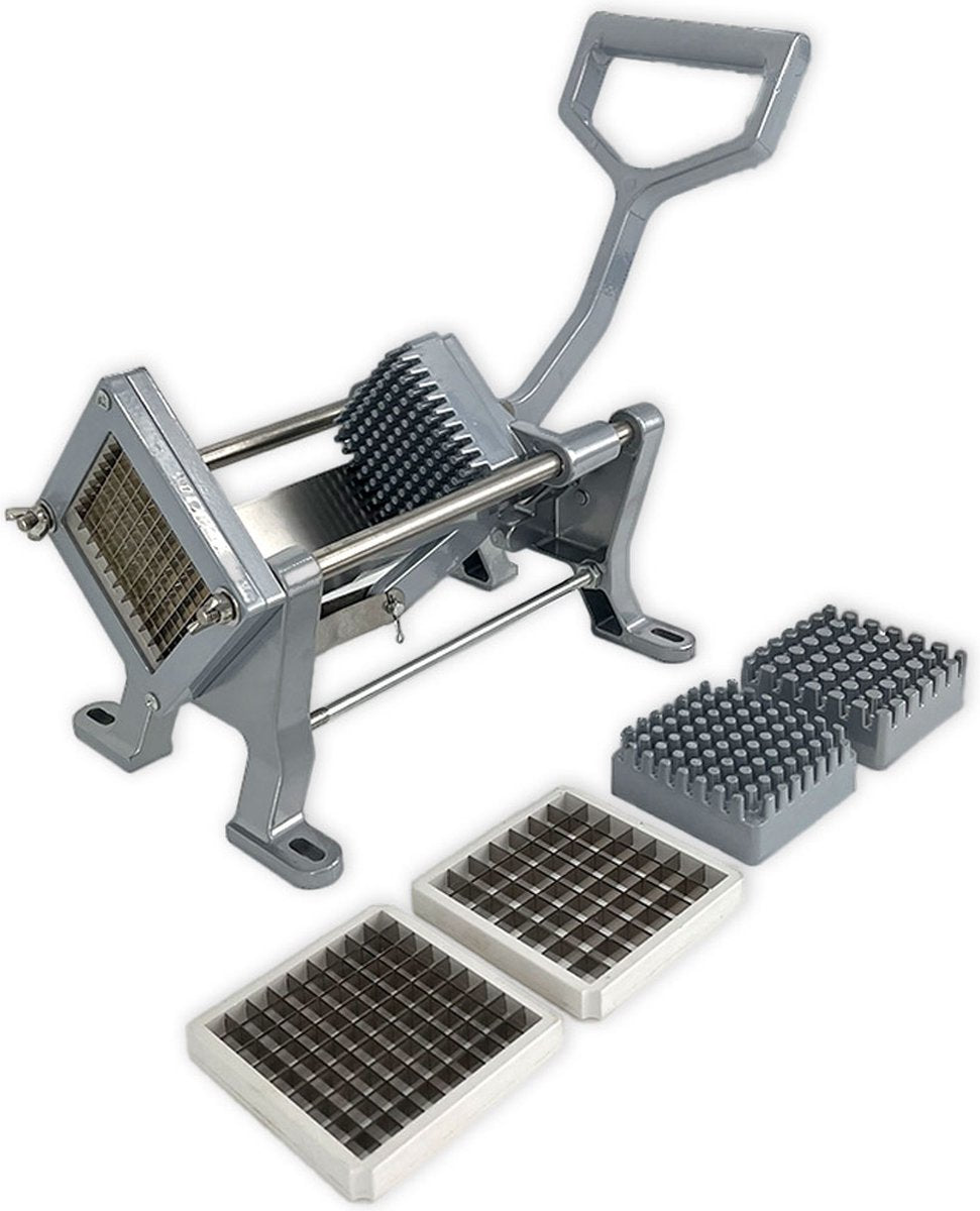 Professional Horeca French Fry Cutter - 8, 10 and 12mm - aluminium french fry cutter - 20x40x33.5 cm (WxDxH) - 4.50 kg - 9917