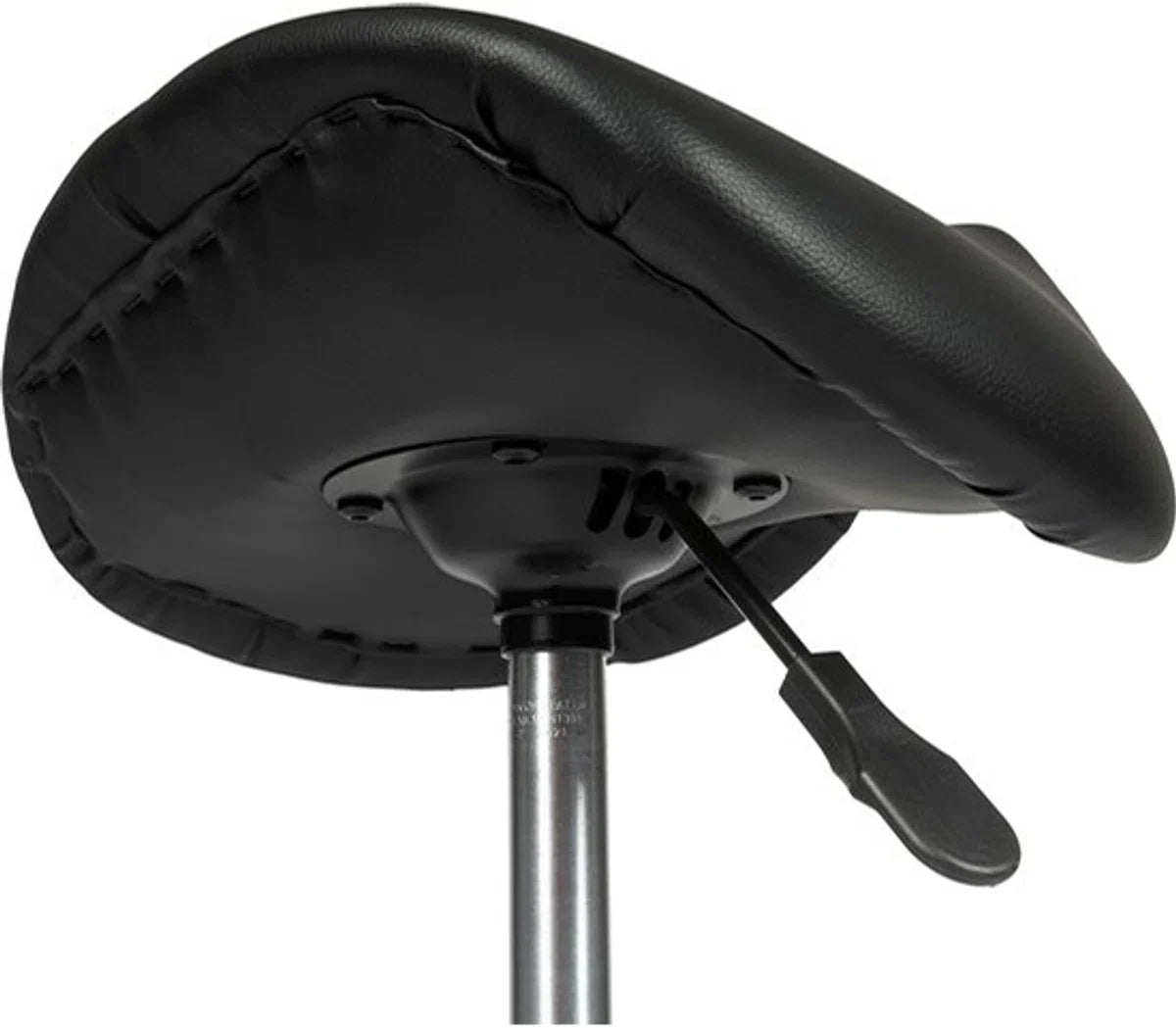 Basic Zadelkruk - Kapperskruk - Tabouret - Op hoogte instelbaar - Min. 62 cm - Max. 75 cm - Zwart