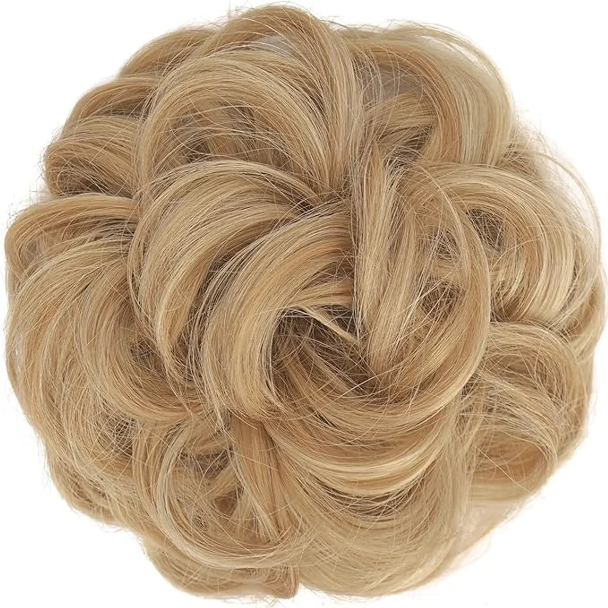 Haarknot Haarstukje Haar Bun Synthetische Golvend Krullend Elastiek Haar Knot Paardenstaart Haarextensies Dikke Updo Haarstukken voor Vrouwen Meisjes 1PCS