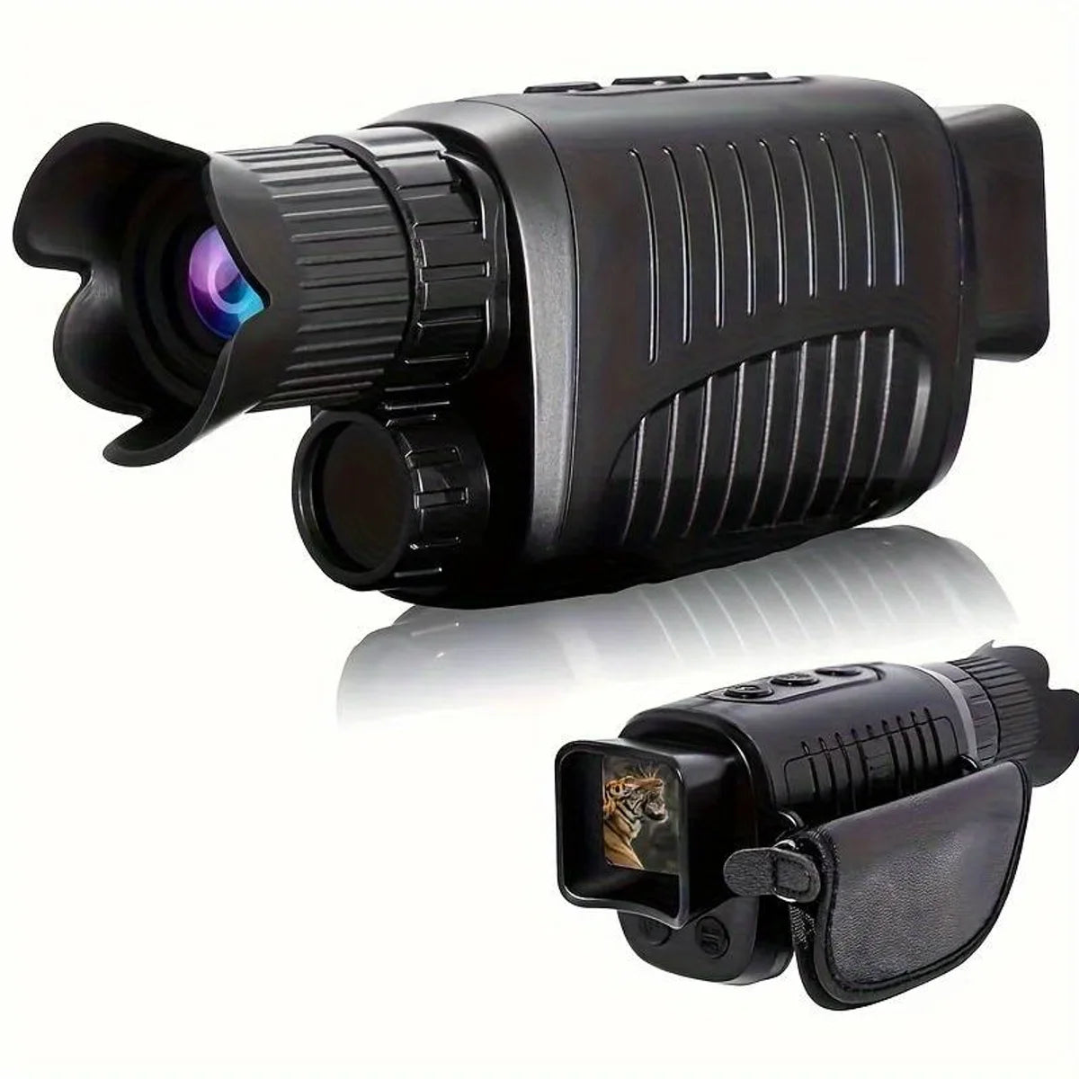Night vision monocular - Binoculars - 5x digital zoom - Infrared camera with 7 settings - Up to 256GB storage - Night observation range up to 800 meters - Video HD 1280x720@p30