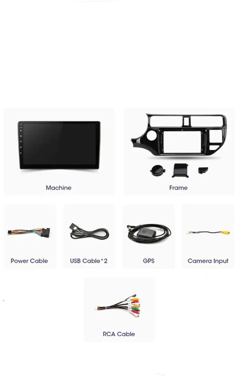 Kia Rio 2011 - 2015 | Carplay & Android auto | 2GB & 32GB | Autoradio met navigatie | Radioscherm | 2011 2012 2013 2014 2015