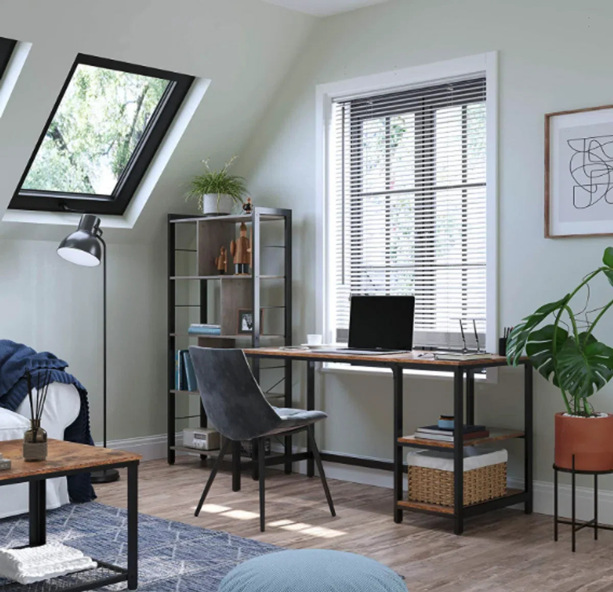 Bureau met vintage look - Computertafel - Vintage