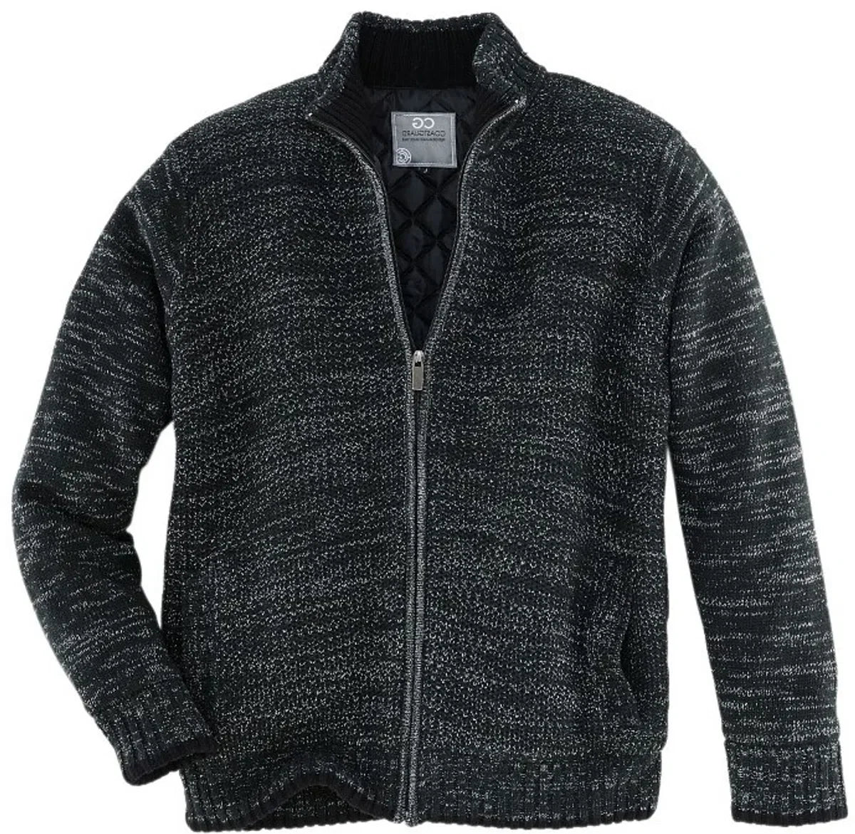 Men's padded knitted vest | lightly padded | sizes S-3XL