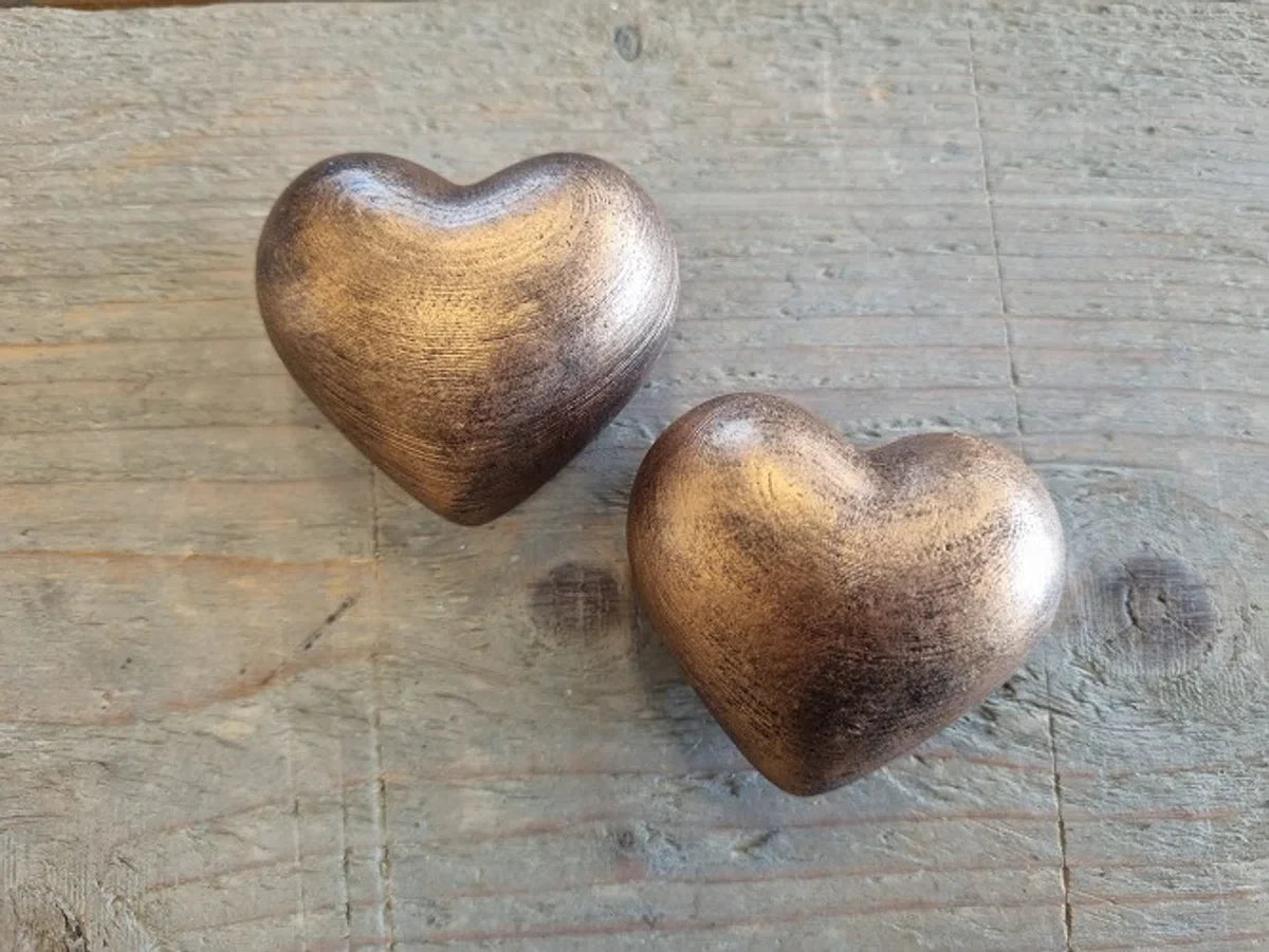 2 mini urnpjes brons - 50 ML per hart