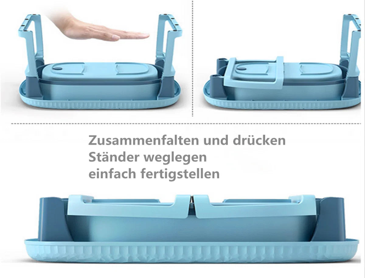 Babybadje Opvouwbaar - 4 in 1 - Opbergmand - Inclusief badkussen - Antibacterieel Babybadje - Met badkruk - Zitbad - Bademmer - Groente