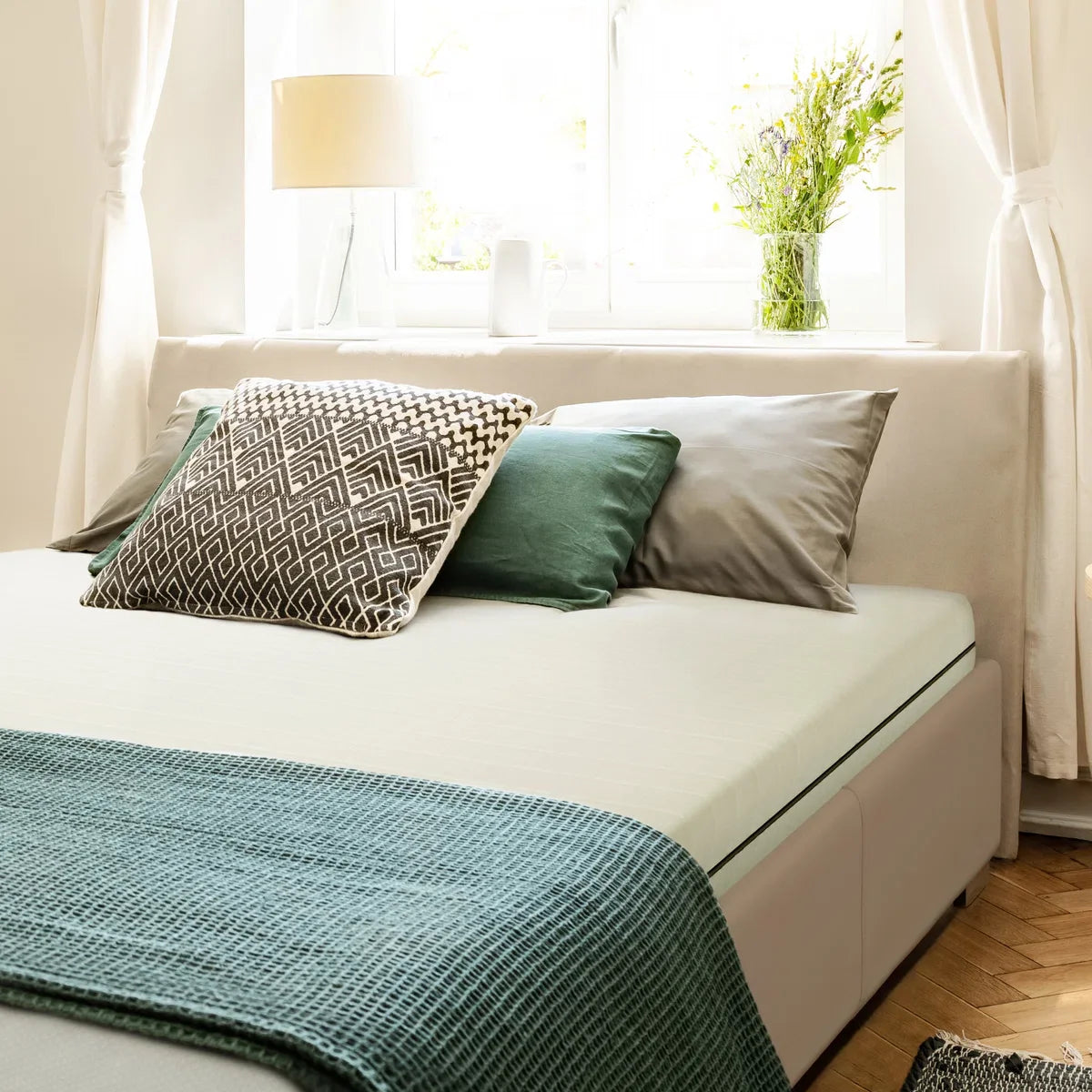 Matras - 90x200 - 7 zones - koudschuim - premium plus hoes - 15 cm hoog - Medium