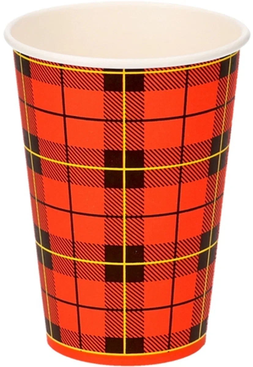 Cardboard coffee cup 180cc / 7.5 oz | Scottish Plaid | 180 ml | Box 2500 pieces